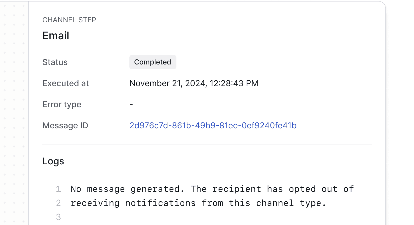 Understand when users opt-out of notifications. Enable support to debug.