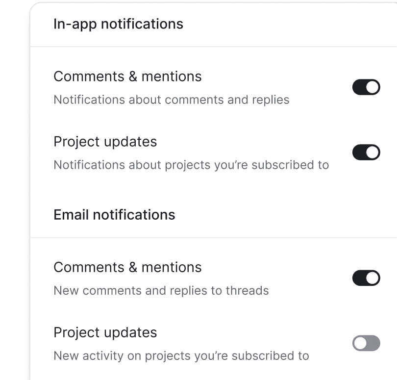 Connect to your preference center to give your users control.