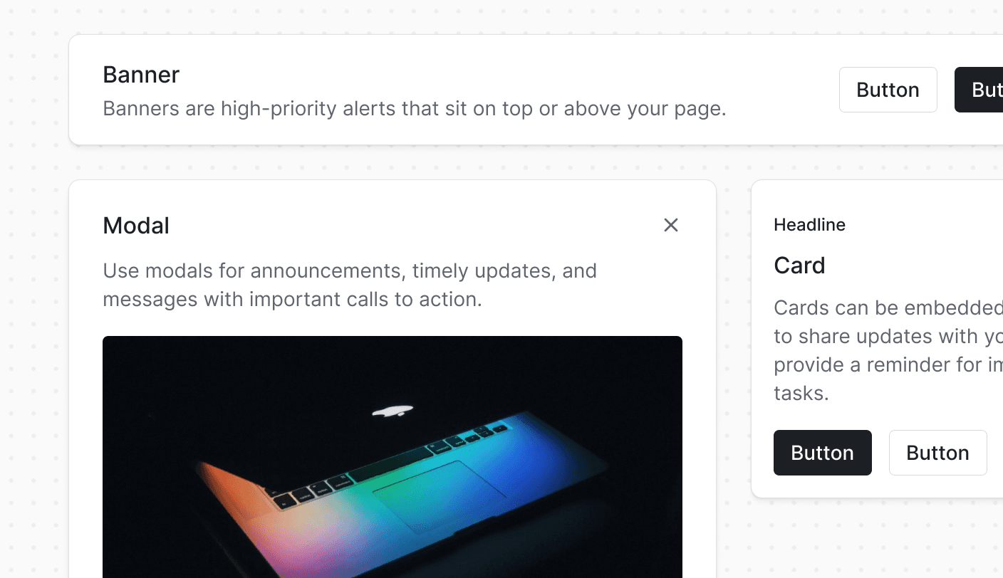Draft rich content that lives natively in your UI, without slowing down your product.
