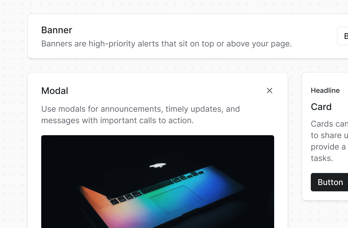 Draft rich content that lives natively in your UI, without slowing down your product.