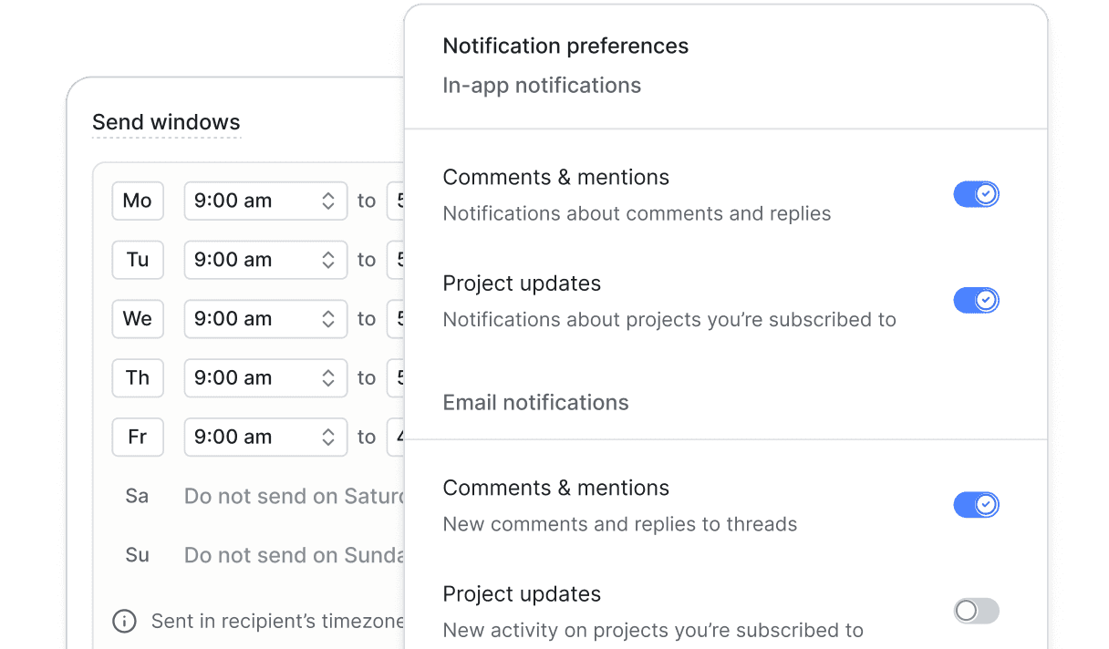User-first controls.