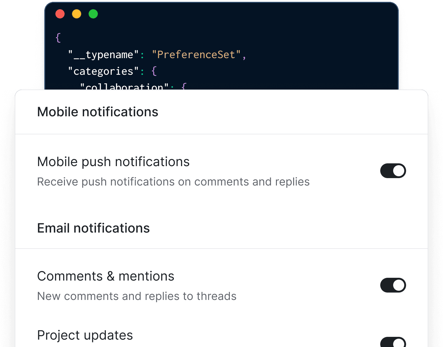 Give users control of where and when they receive messages.