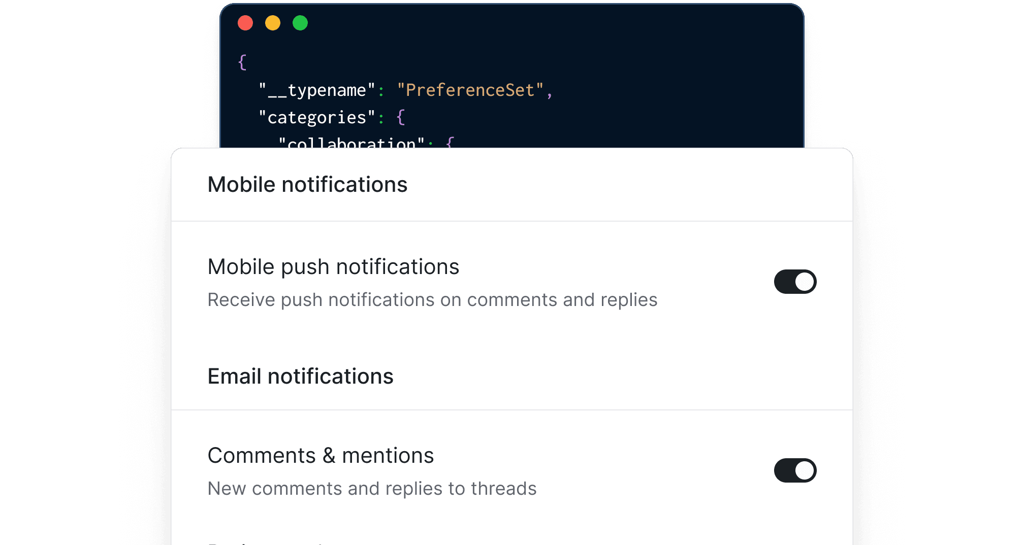 Give users control of where and when they receive messages.