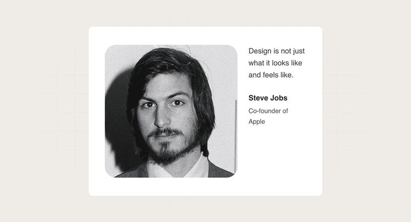 Testimonial with large avatar preview