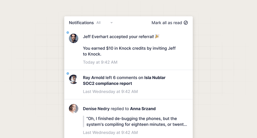 Referral accepted preview