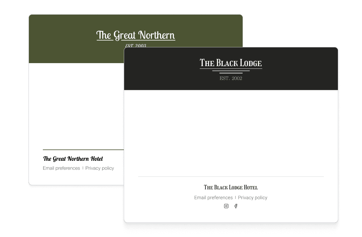 Keep messaging on-brand with global styles. Support per-customer branding.