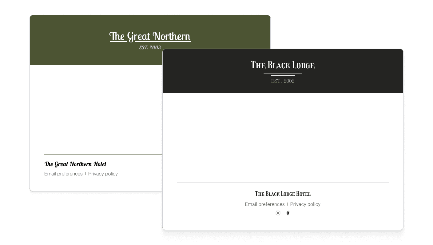 Keep messaging on-brand with global styles. Support per-customer branding.