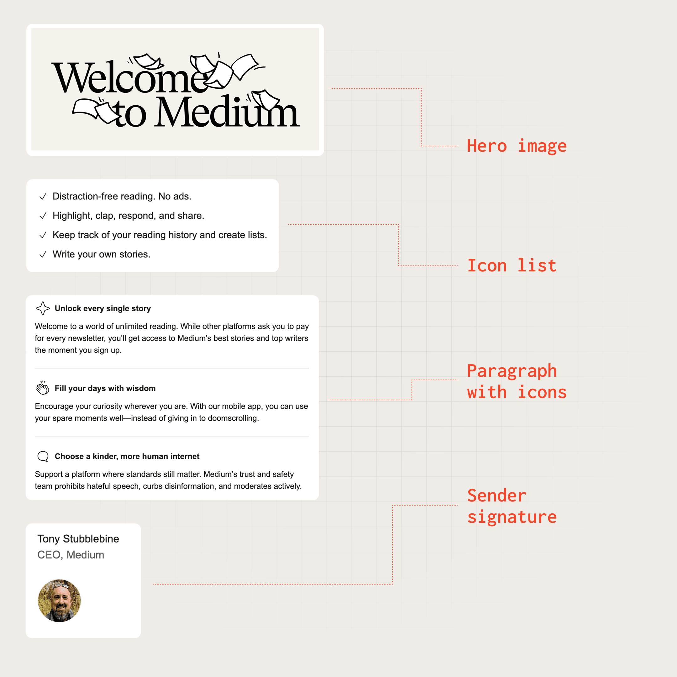 Medium's unified email design system built with Knock