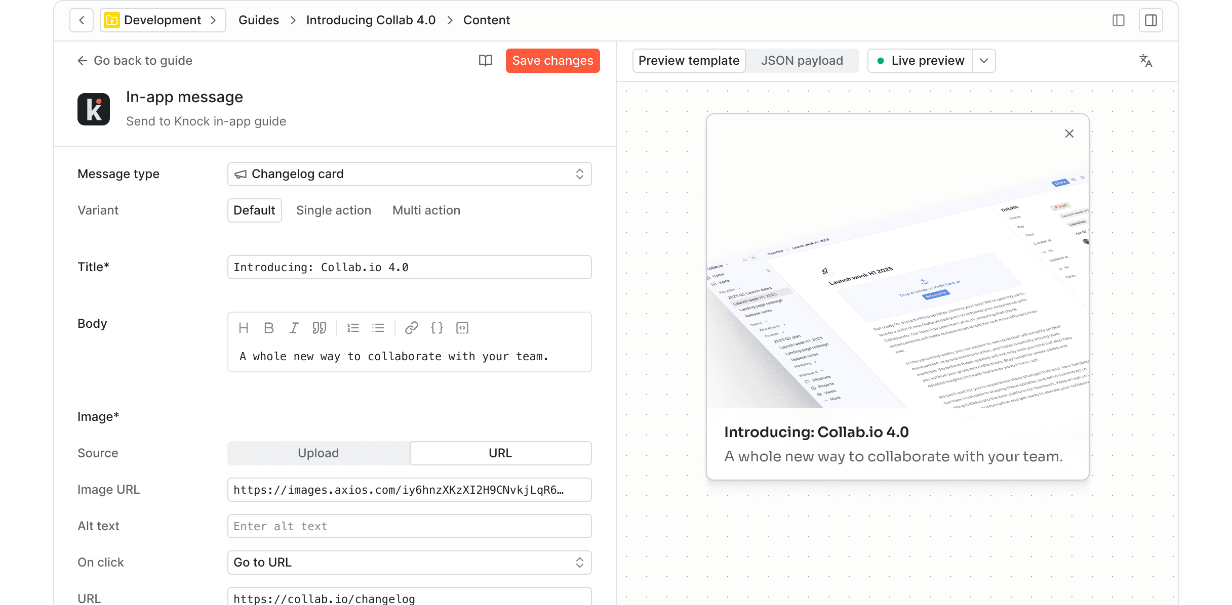 Product and marketing teams publish safe changes instantly. No deploys necessary.