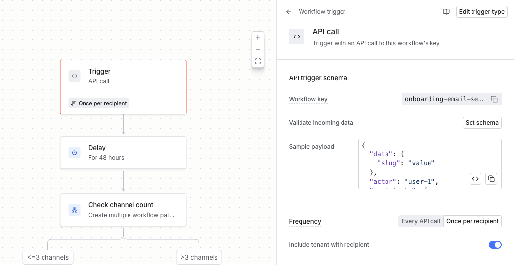 Workflow trigger configuration