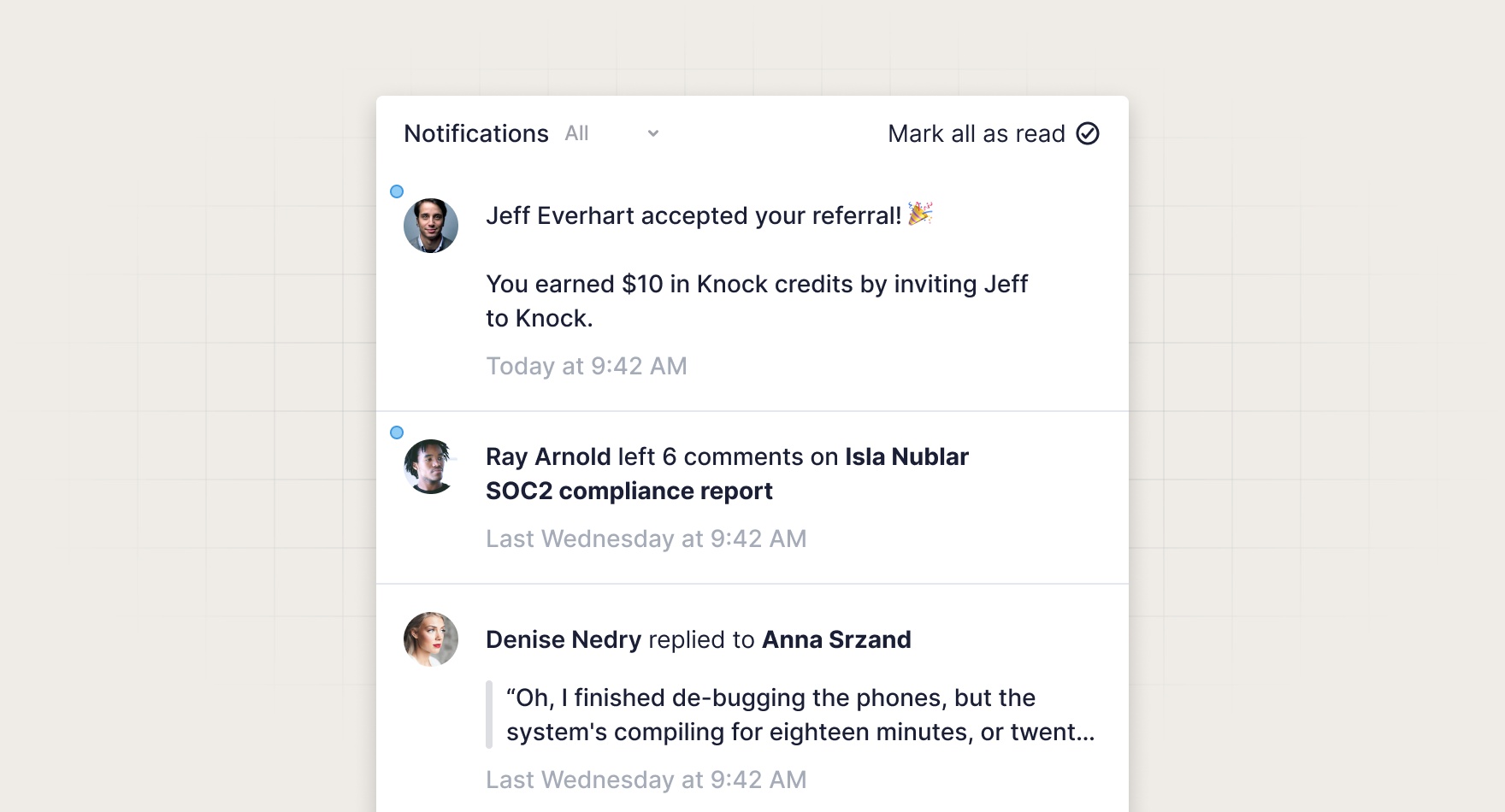 Lifecycle and adoption message example