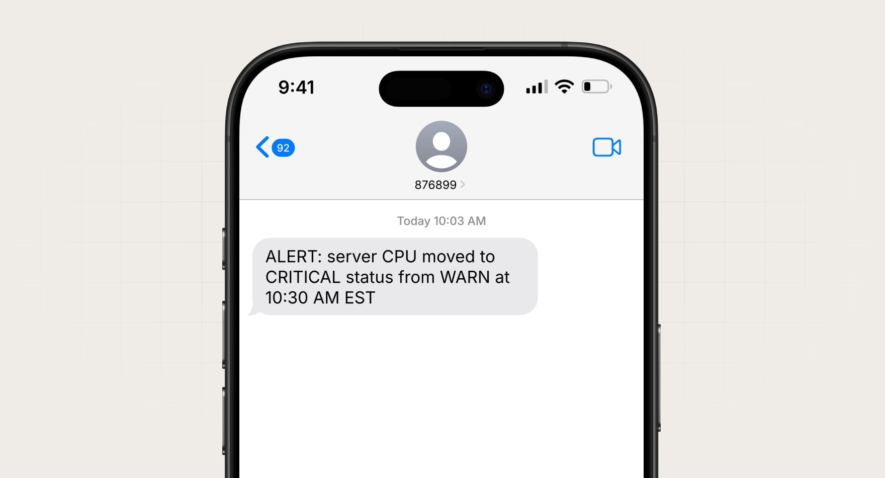 Security and compliance notification example