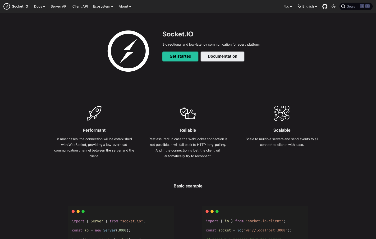 Socket.IO website
