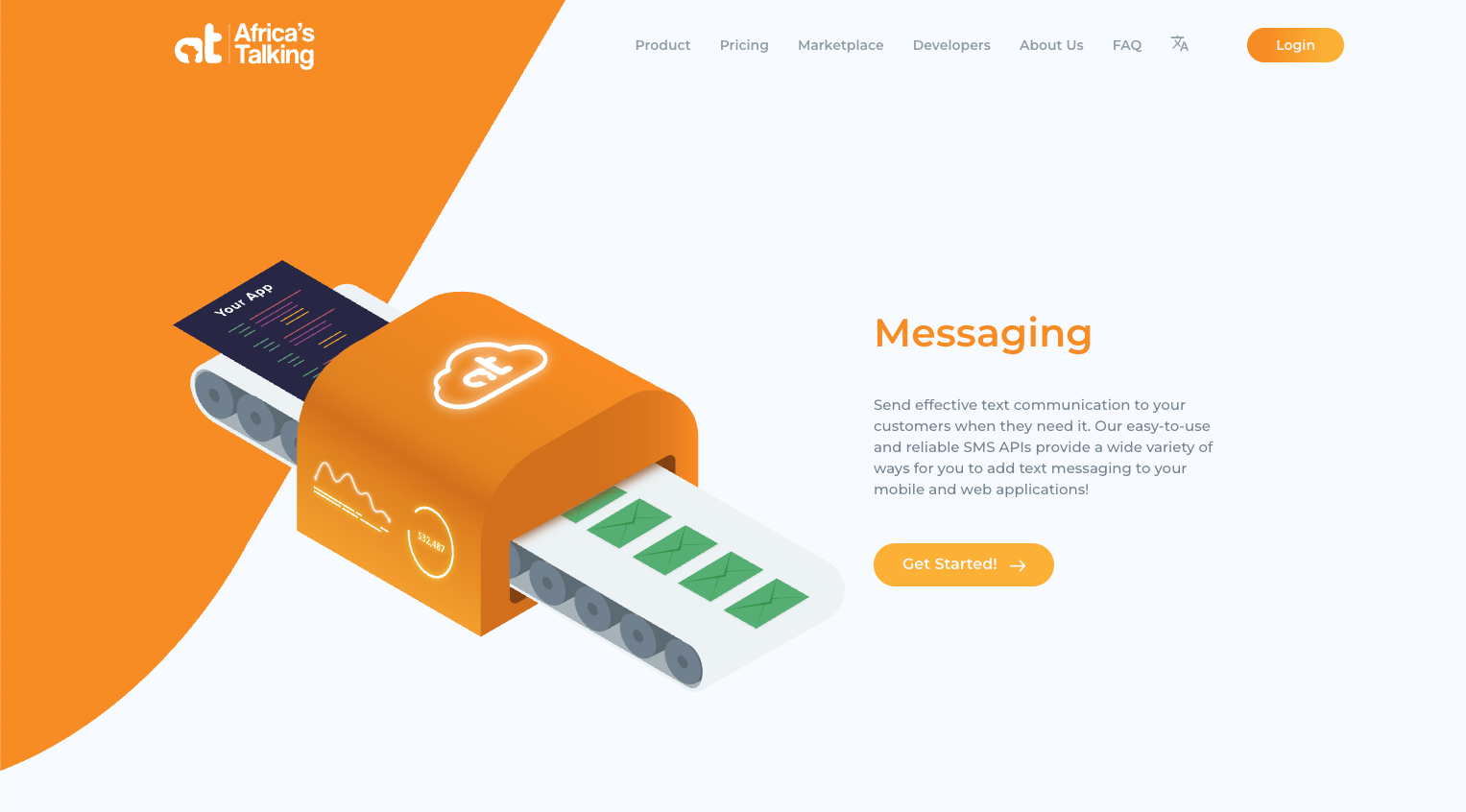 Africa's Talking website