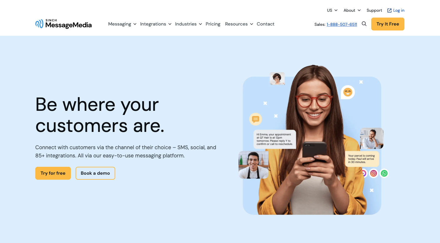 MessageMedia website