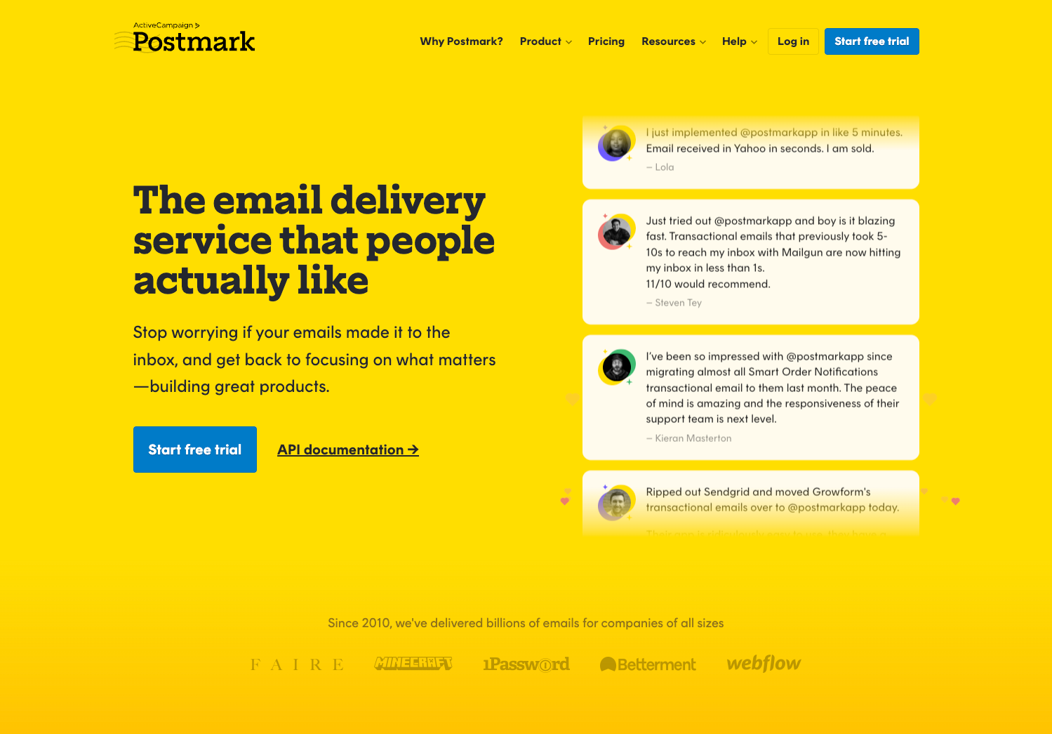 Postmark website